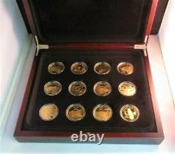 Royal Mint, 12 x 1 Oz. 999 Silver Proof Coin Set, BOXED Powered Flight 2005