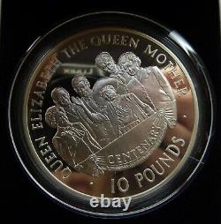 Royal Mint 2000 Silver Proof 5oz Alderney Ten Pound £10.925 Coin Queen Mother