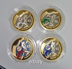 Royal Mint 2002 Commonwealth Games £2 Two Pound Silver Proof Piedfort Ireland x4