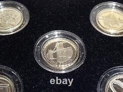 Royal Mint 2003-2007 Silver Proof £1 Coin Set Bridge Designs 5 Coin Set