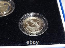 Royal Mint 2003-2007 Silver Proof £1 Coin Set Bridge Designs 5 Coin Set