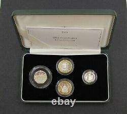 Royal Mint 2005 Piedfort Collection 4 Coin Silver Proof Set