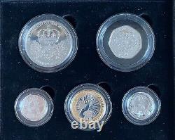 Royal Mint 2010 Silver Proof Celebration Coin Set 5 Coin Set Boxed with COA