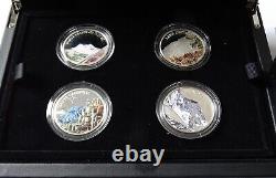 Royal Mint 2016 A Portrait Of Britain Silver Proof £5 Five Pound Four Coin Set
