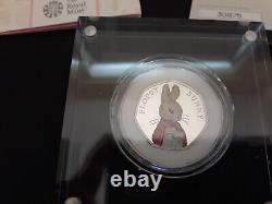 Royal Mint 2018 Peter Rabbit UK 50p Silver Proof Coin SET OF 4 JOB LOT