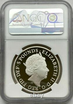 Royal Mint 2018 The Queen's Sapphire Coronation £5 Silver Proof Coin NGC PF70