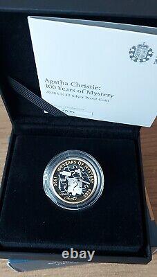 Royal Mint 2020 Agatha Christie £2 Silver Proof Coin Boxed Coa Low No 131