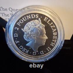 Royal Mint 2021 Queen's Beasts White Greyhoud Of Richmond, Silver Proof Coin COA