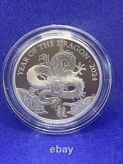 Royal Mint 2024 Lunar Year Of The Dragon? 1oz Silver Proof Coin