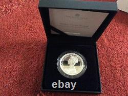 Royal Mint 2nd Gothic Crown Portrait 2oz Silver Proof Coin COA 0187
