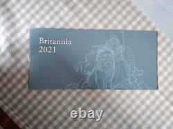 Royal Mint Fine Silver 999 2021 Britannia 6 Coin Proof Set & Certificate Booklet