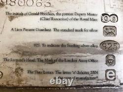 Royal Mint Heraldic Beasts 4 Coin Sterling Silver Pattern Set, FDC. Cased & COA
