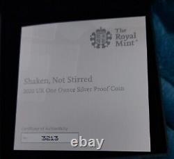 Royal Mint James Bond 2020 UK 3 X 1oz Silver Proof Coin Series