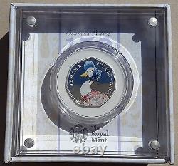 Royal Mint Jemima Puddle Duck 2016 UK 50p Silver Proof Coin