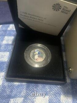 Royal Mint Jemima Puddle Duck 2016 UK 50p Silver Proof Coin