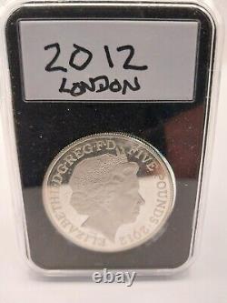 Royal Mint London 2012 Olympics £5 Silver Proof Piedfort Coin Ltd Ed 7000