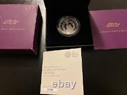Royal Mint Silver Proof Piedfort 2017 £5 Coin A Century Of Royal Service