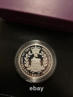 Royal Mint Silver Proof Piedfort 2017 £5 Coin A Century Of Royal Service