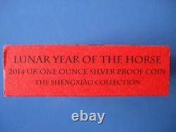 Royal Mint Silver Proof Year of the Horse 1oz Coin 2014