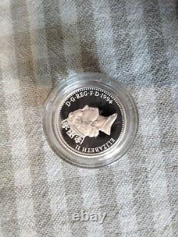 Royal Mint Sterling Silver Piedfort Proof £1 Pound 4 Coin Set 1994-1997 COA Box