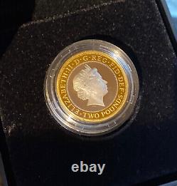 Royal Mint The 350th Anniversary of The GUINEA UK £2 Silver Proof 925 Coin + COA
