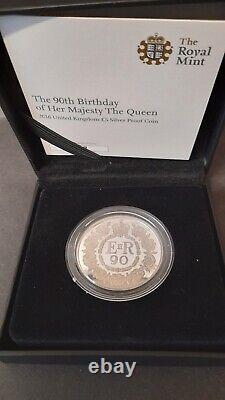 Royal Mint The 90th Birthday of Her Majesty The Queen 2016 Silver Proof Coin