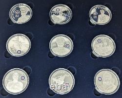 Royal Mint The History Of The RAF Silver Proof Crown Collection 18 Coins Box COA