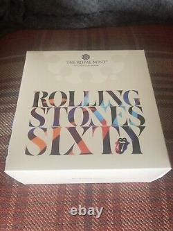 Royal Mint. The Rolling Stones 5oz Silver Proof Coin 528/600