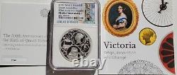 Royal Mint UK 200th Anniv Of Q'n Victoria. Silver Proof Piedfort £5 Coin. SUPERB