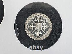 Scarce Benham King Charles III Coronation Silver Proof £5, £2 & £1 Coin Cover