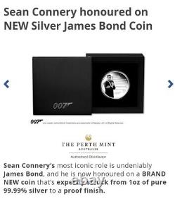 Sean Connery James Bond 007 1oz Silver Proof Coin