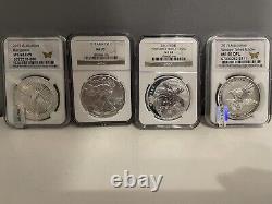 Silver Coin Bundle American, Australian, Fijian Mint Slabbed