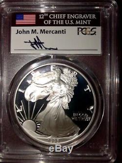Silver Eagles Date/Run signed by Mercanti, PF70DCAM, 1986-2020 &1995w & More