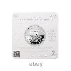 Silver Polar Bear 2017 Icebear Proof 1 OZ. 9999 Wonderful World 03 Coin Pf