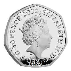 Silver Proof 100 Years of the BBC 2022 50p Fifty Pence Coin TV 925 Pre-Order