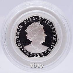 Silver Proof 50P St Helena East India Company Aesop's Fables Hare & Tortoise