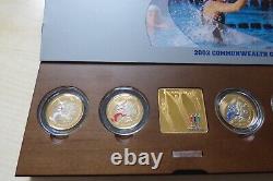 Silver Proof Coin Commonwealth Games 2002 Manchester £2 Piedfort Coin Set + COA