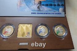 Silver Proof Coin Commonwealth Games 2002 Manchester £2 Piedfort Coin Set + COA