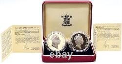 Silver Proof Coin Set 2 x 1oz $5 Battle of El Alamein Royal Mint BOX + COA