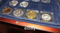 Silver Proof Coins. 10 In Total In Collectors Case