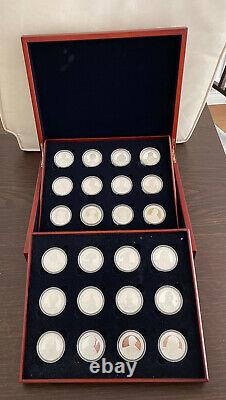 Silver Proof Crown Collection Great Britons 1oz £5 Coins Channel Islands + COA
