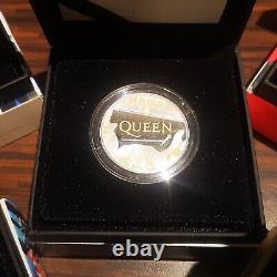 Silver Proof Music Legends Queen Elton Bowie The Who Rolling Stones Coin Set