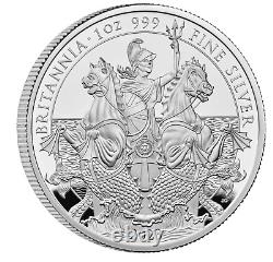 Simply Coins 2023 SILVER PROOF BRITANNIA 1 OZ 2 POUND COIN PRE ORDER
