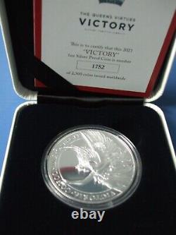 St Helena Silver Proof The Queens Virtues 1 Ounce Coin 1st Issue Victory
