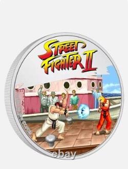 Street fighter 2 limited edition Niue 1oz. 999 fine silver proof coin