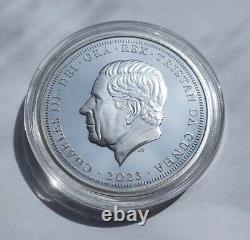 Struck On The Day King Charles III Coronation Solid Silver Proof £5 Five Coin