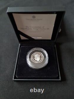 THE CORONATION OF HIS MAJESTY KING CHARLES III 2023 UK 50p SILVER PROOF PIEDFORT