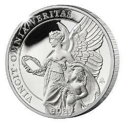 THE QUEEN'S VIRTUES TRUTH. 999 SILVER PROOF COIN 2021 ST HELENA 1oz SILVER COIN