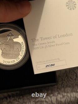 THE TOWER OF LONDON The Royal Mint 1oz £5 Silver Proof Boxed 4-Coin Set 2020