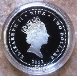 TITANIC RMS 2012 $2NIUE1oz999 PROOF SILVER COIN100TH ANNIVERSARY2229 MINTED